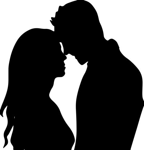 silhouette of couple